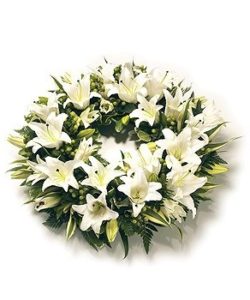 Fleurs-amanda-Surrey-funeral-flowers-white-lily