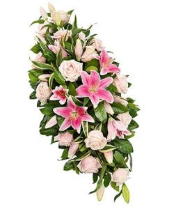 Fleurs Amanda-Weybridge-Surrey-Funeral-Flowers-sprays-sheafs-Pink